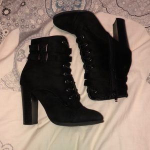 Charolette Russe Laced Up Heel Booties